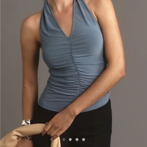Anthropologie - ruched halter top